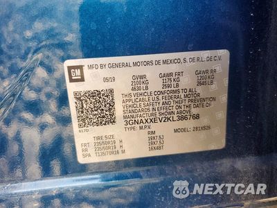 Zdjęcie 14 z 14 samochodu: 2019 CHEVROLET EQUINOX PREMIER VIN:3GNAXXEV2KL386768 - miniatura
