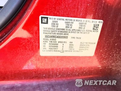 Zdjęcie 12 z 12 samochodu: 2016 CHEVROLET SILVERADO K1500 LT VIN:3GCUKREC4GG333603 - miniatura