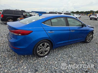 Trzecie zdjęcie samochodu z tyłu: 2017 HYUNDAI ELANTRA LIMITED VIN:5NPD84LF7HH012128 - miniatura