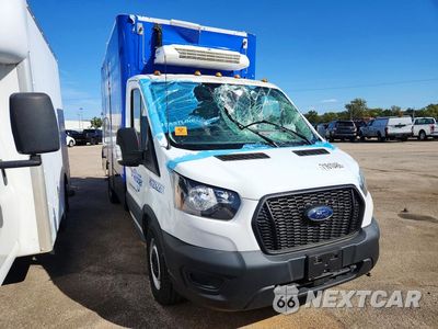 Czwarte zdjęcie samochodu z boku: 2023 FORD TRANSIT REFRIGERATED BOX TRUCK VIN:1FDBW5Z82PKA81056 - miniatura