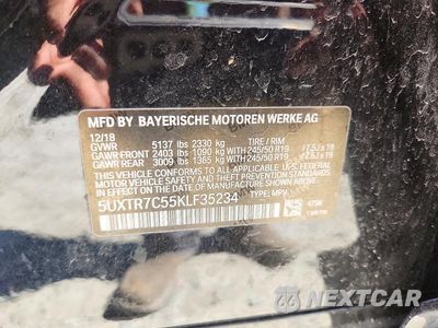 Zdjęcie 13 z 13 samochodu: 2019 BMW X3 SDRIVE30I VIN:5UXTR7C55KLF35234 - miniatura