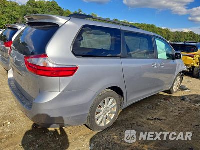 Trzecie zdjęcie samochodu z tyłu: 2017 TOYOTA SIENNA LE VIN:5TDJZ3DC9HS176909 - miniatura