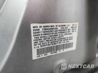 Zdjęcie 13 z 13 samochodu: 2012 HONDA PILOT EXLN VIN:5FNYF3H73CB017191 - miniatura