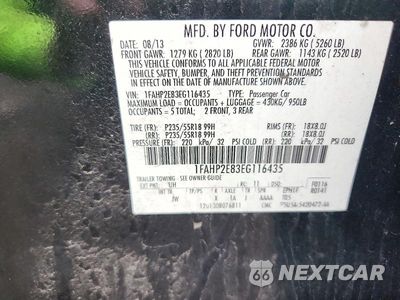 Zdjęcie 12 z 12 samochodu: 2014 FORD TAURUS SEL VIN:1FAHP2E83EG116435 - miniatura