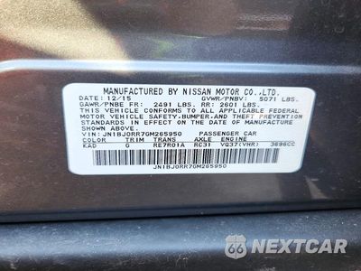 Zdjęcie 12 z 12 samochodu: 2016 INFINITI QX50 BASE VIN:JN1BJ0RR7GM265950 - miniatura