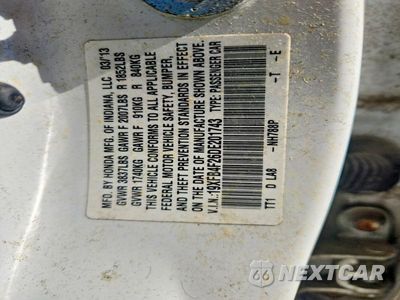 Zdjęcie 12 z 12 samochodu: 2013 HONDA CIVIC HYBRID VIN:19XFB4F26DE201743 - miniatura