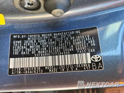 Zdjęcie 13 z 13 samochodu: 2015 TOYOTA COROLLA LE PLUS VIN:5YFBURHE7FP284906 - miniatura
