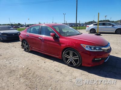 Czwarte zdjęcie samochodu z boku: 2016 HONDA ACCORD SPORT VIN:1HGCR2F55GA125597 - miniatura