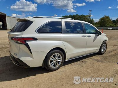 Trzecie zdjęcie samochodu z tyłu: 2021 TOYOTA SIENNA LIMITED 7-PASSENGER VIN:5TDZRKEC8MS029289 - miniatura