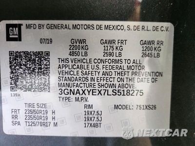 Zdjęcie 13 z 13 samochodu: 2020 CHEVROLET EQUINOX PREMIER VIN:3GNAXYEX7LS518275 - miniatura