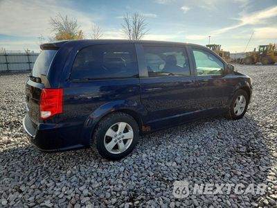 Trzecie zdjęcie samochodu z tyłu: 2013 DODGE GRAND CARAVAN SE VIN:2C4RDGBG4DR532779 - miniatura