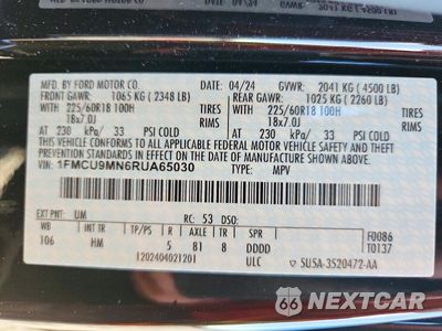 Zdjęcie 14 z 14 samochodu: 2024 FORD ESCAPE ST LINE VIN:1FMCU9MN6RUA65030 - miniatura