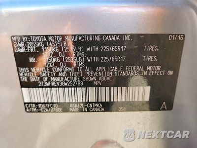Zdjęcie 13 z 13 samochodu: 2016 TOYOTA RAV4 XLE VIN:2T3WFREV3GW252798 - miniatura