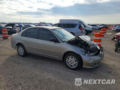 Czwarte zdjęcie samochodu z boku: 2004 HONDA CIVIC LX VIN:2HGES16504H599560 - miniatura
