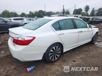 Trzecie zdjęcie samochodu z tyłu: 2015 HONDA ACCORD TOURING HYBRID VIN:1HGCR6F77FA012502 - miniatura