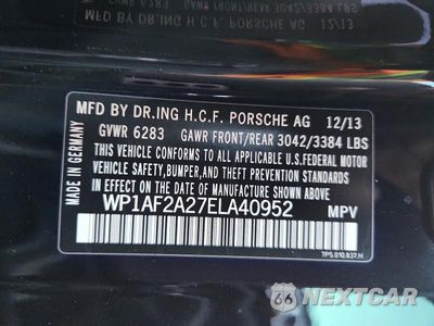 Zdjęcie 13 z 13 samochodu: 2014 PORSCHE CAYENNE VIN:WP1AF2A27ELA40952 - miniatura