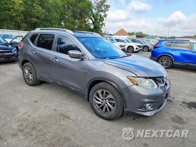 Czwarte zdjęcie samochodu z boku: 2016 NISSAN ROGUE SL VIN:5N1AT2MT4GC772775 - miniatura