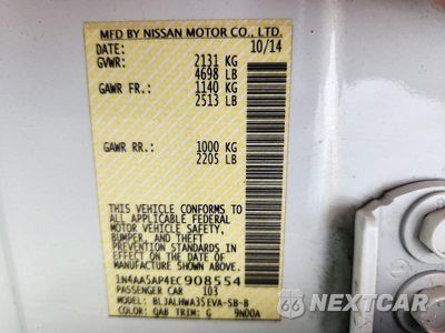 Zdjęcie 12 z 12 samochodu: 2014 NISSAN MAXIMA 3.5 S VIN:1N4AA5AP4EC908554 - miniatura