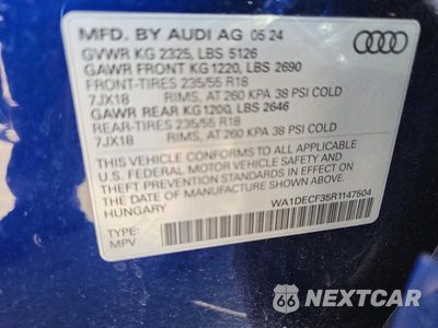Zdjęcie 14 z 14 samochodu: 2024 AUDI Q3 PREMIUM S LINE 45 VIN:WA1DECF35R1147504 - miniatura