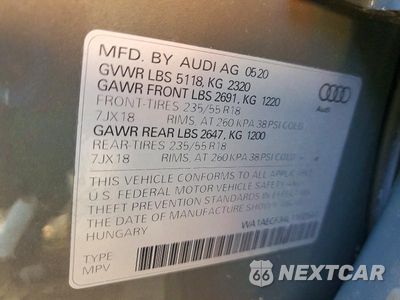 Zdjęcie 13 z 13 samochodu: 2020 AUDI Q3 PREMIUM VIN:WA1AECF34L1102547 - miniatura