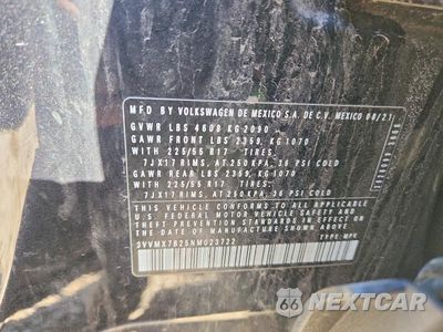 Zdjęcie 14 z 14 samochodu: 2022 VOLKSWAGEN TAOS S VIN:3VVMX7B25NM023722 - miniatura