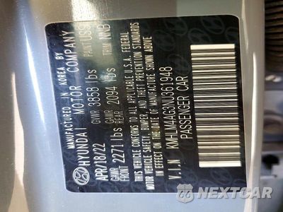 Zdjęcie 12 z 12 samochodu: 2022 HYUNDAI ELANTRA SEL VIN:KMHLM4AG3NU361948 - miniatura