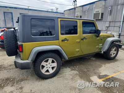 Trzecie zdjęcie samochodu z tyłu: 2008 JEEP WRANGLER UNLIMITED X VIN:1J4GB39108L570784 - miniatura