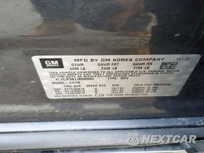 Zdjęcie 12 z 12 samochodu: 2018 BUICK ENCORE PREFERRED II VIN:KL4CJFSB7JB590094 - miniatura