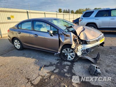 Czwarte zdjęcie samochodu z boku: 2012 HONDA CIVIC LX VIN:19XFB2F52CE362166 - miniatura