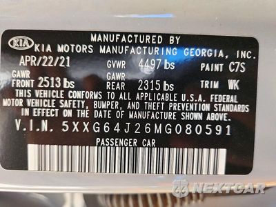 Zdjęcie 14 z 14 samochodu: 2021 KIA K5 GT LINE VIN:5XXG64J26MG080591 - miniatura