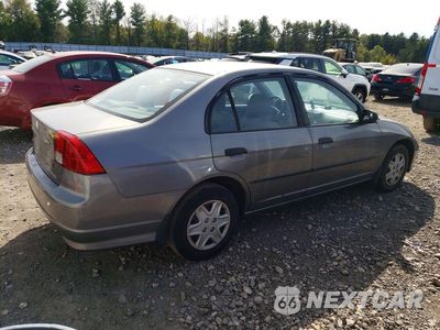 Trzecie zdjęcie samochodu z tyłu: 2005 HONDA CIVIC DX VP VIN:1HGES16355L026012 - miniatura