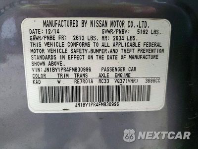 Zdjęcie 12 z 12 samochodu: 2015 INFINITI Q70L 3.7 VIN:JN1BY1PR4FM830996 - miniatura