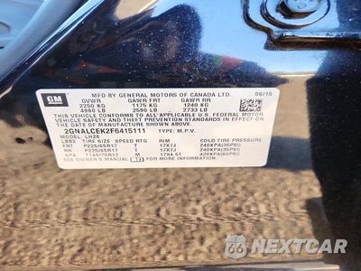 Zdjęcie 13 z 13 samochodu: 2015 CHEVROLET EQUINOX LT VIN:2GNALCEK2F6415111 - miniatura
