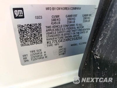 Zdjęcie 13 z 13 samochodu: 2024 CHEVROLET TRAX 1RS VIN:KL77LGE2XRC018202 - miniatura