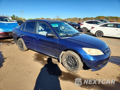 Czwarte zdjęcie samochodu z boku: 2005 HONDA CIVIC LX VIN:JHMES16555S005357 - miniatura