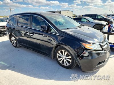 Czwarte zdjęcie samochodu z boku: 2014 HONDA ODYSSEY EX VIN:5FNRL5H43EB051262 - miniatura