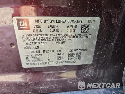 Zdjęcie 13 z 13 samochodu: 2018 BUICK ENCORE PREFERRED VIN:KL4CJASB3JB513970 - miniatura