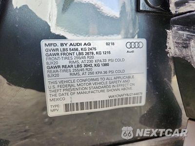 Zdjęcie 13 z 13 samochodu: 2018 AUDI Q5 PRESTIGE VIN:WA1CNAFY8J2144879 - miniatura