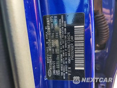 Zdjęcie 12 z 12 samochodu: 2021 HYUNDAI ELANTRA SEL VIN:KMHLM4AG9MU134424 - miniatura