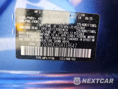 Zdjęcie 12 z 12 samochodu: 2025 SUBARU CROSSTREK PREMIUM VIN:JF2GUHDC0SH318647 - miniatura