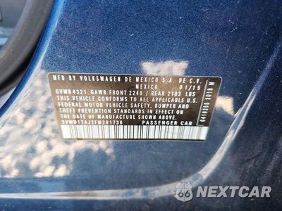 Zdjęcie 12 z 12 samochodu: 2015 VOLKSWAGEN JETTA SE VIN:3VWD17AJ2FM281736 - miniatura