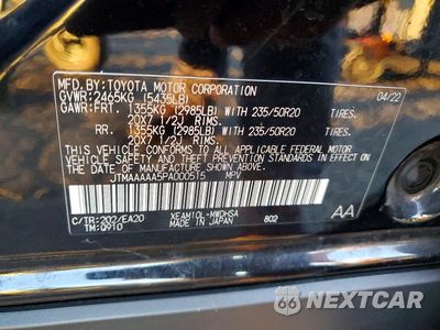Zdjęcie 13 z 13 samochodu: 2023 TOYOTA BZ4X LIMITED VIN:JTMAAAAA5PA000515 - miniatura