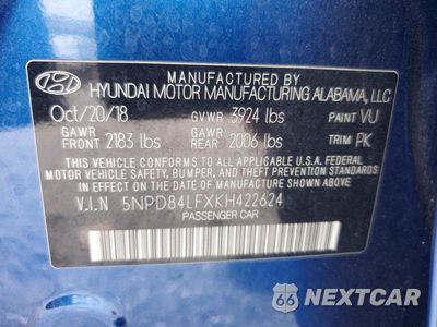 Zdjęcie 12 z 12 samochodu: 2019 HYUNDAI ELANTRA SEL VIN:5NPD84LFXKH422624 - miniatura