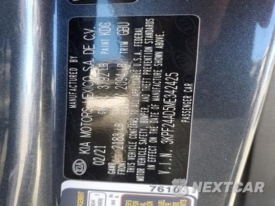 Zdjęcie 12 z 12 samochodu: 2021 KIA FORTE LXS VIN:3KPF24AD5ME342425 - miniatura