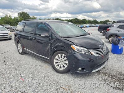 Czwarte zdjęcie samochodu z boku: 2017 TOYOTA SIENNA LIMITED PREMIUM 7-PASSENGER VIN:5TDYZ3DC7HS818610 - miniatura