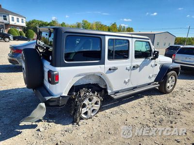Trzecie zdjęcie samochodu z tyłu: 2019 JEEP WRANGLER UNLIMITED SPORT VIN:1C4HJXDGXKW679873 - miniatura