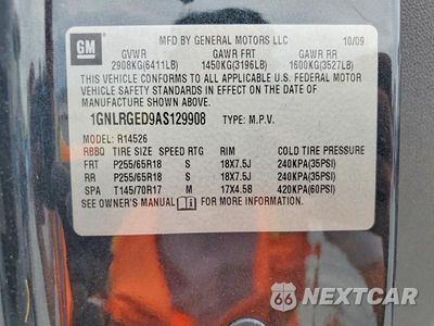 Zdjęcie 13 z 13 samochodu: 2010 CHEVROLET TRAVERSE LT VIN:1GNLRGED9AS129908 - miniatura
