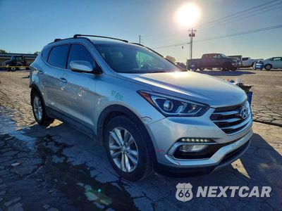 Czwarte zdjęcie samochodu z boku: 2018 HYUNDAI SANTA FE SPORT 2.0T VIN:5XYZU4LA3JG563627 - miniatura