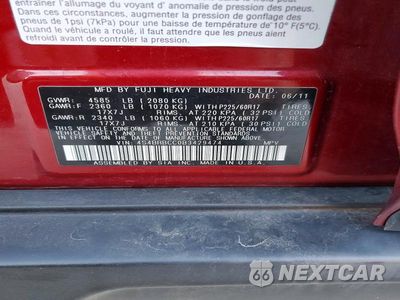 Zdjęcie 12 z 12 samochodu: 2011 SUBARU OUTBACK 2.5I PREMIUM VIN:4S4BRBCC0B3429474 - miniatura