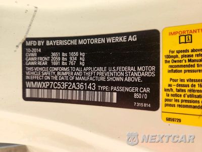 Zdjęcie 12 z 12 samochodu: 2015 MINI COOPER S VIN:WMWXP7C53F2A36143 - miniatura
